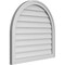 Ekena Millwork Round Top Surface Mount PVC Gable Vent w/ 2"W x 1-1/2"P Brickmould Frame, 30"W x 28"H GVPRT30X2802SN - alternate 4